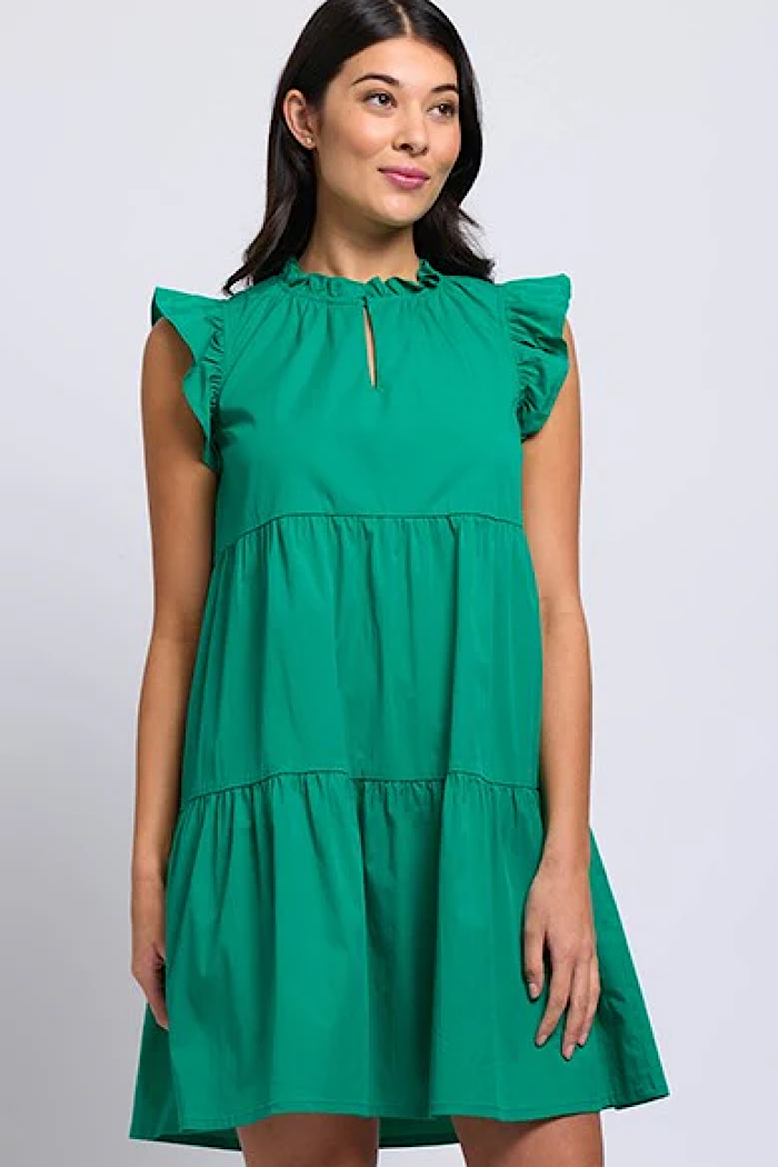 PULP FICTION DRESS - KELLY GREEN