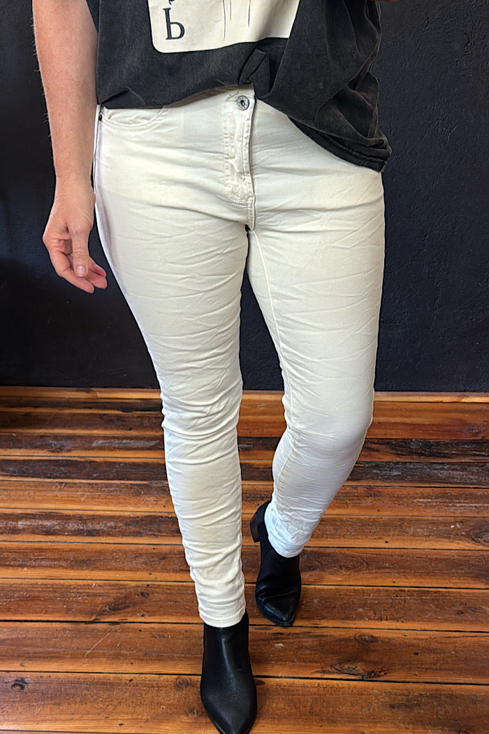 EMMA STRETCH JEANS - VANILLA