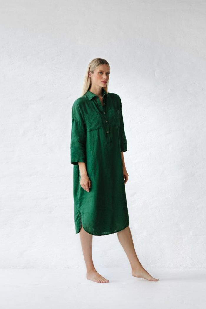 SHIRT DRESS - GREEN