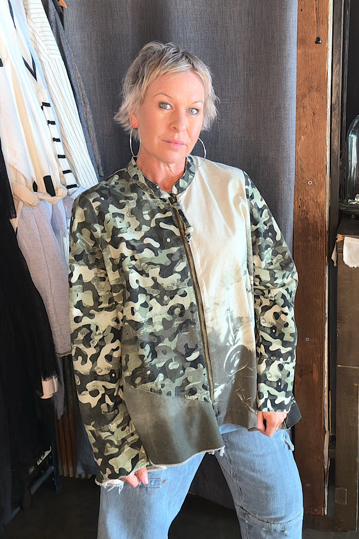 CIRCULAR BY MAUD DAINTY COTTON CANVAS JACKET - CAR CAMO