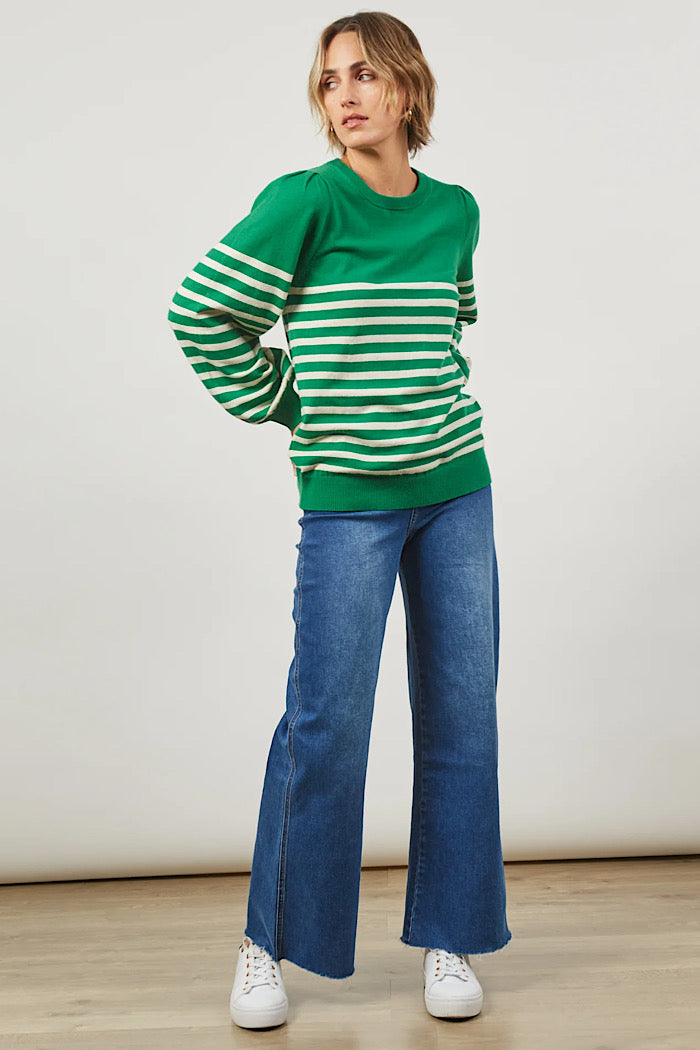 COSMO STRIPE JUMPER - MEADOW