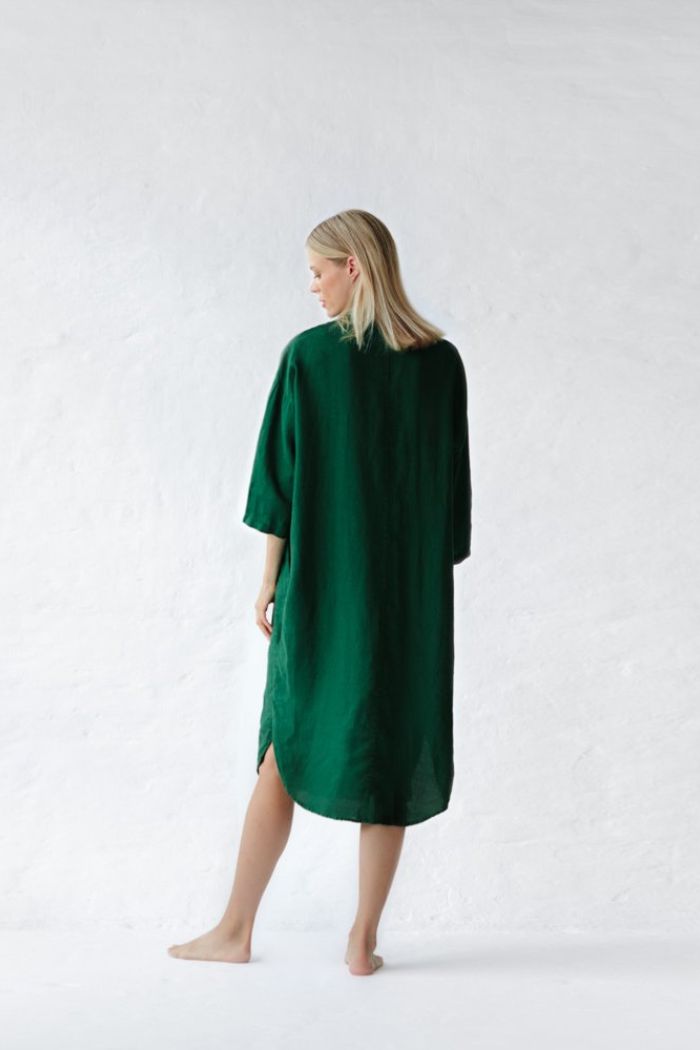 SHIRT DRESS - GREEN