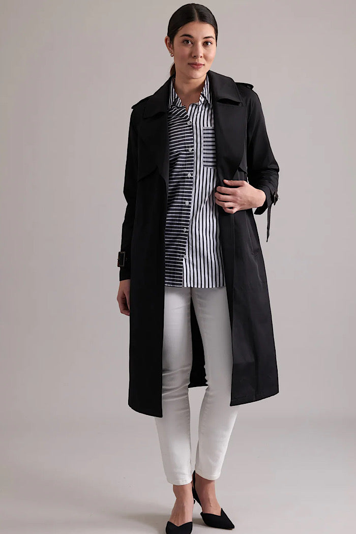 ELEMENTARY TRENCH COAT -  BLACK - FINAL CLEARANCE