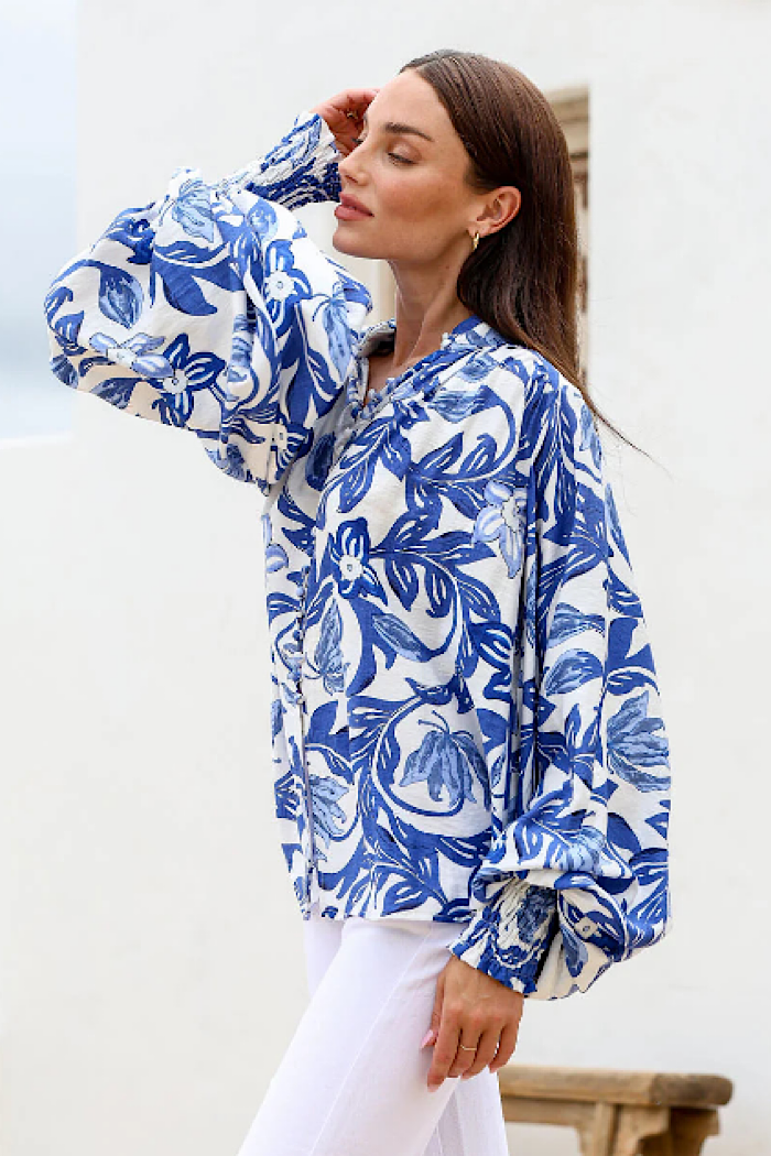 LAURIE BLOUSE - BLUE