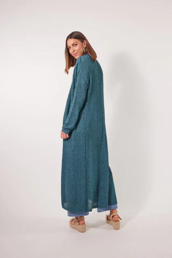 MARQUEE CARDIGAN - TEAL