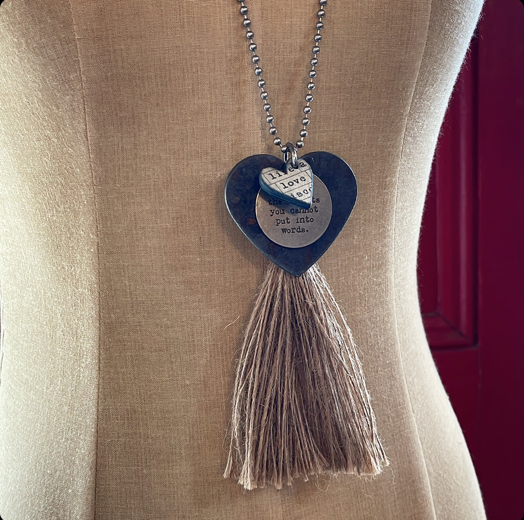 MICKELLOO TASSEL & CHARM NECKLACE - UNFORGETTABLE MOMENTS