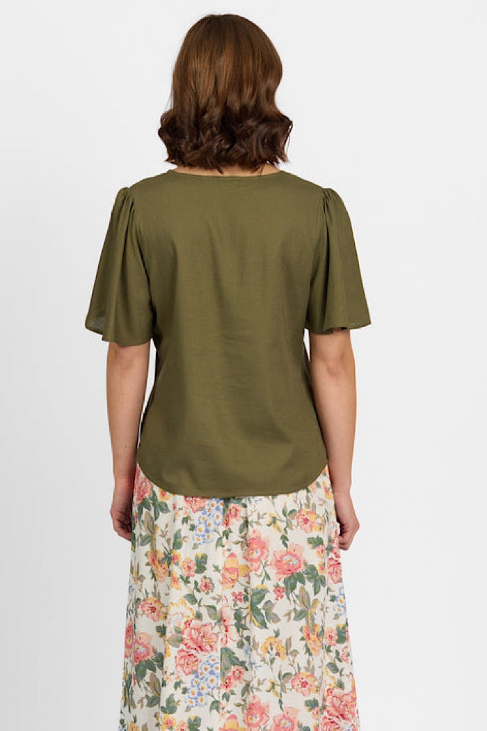 HOUR TOP - OLIVE