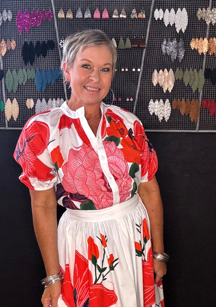 CACTUS ROSE PARADISE BLOUSE