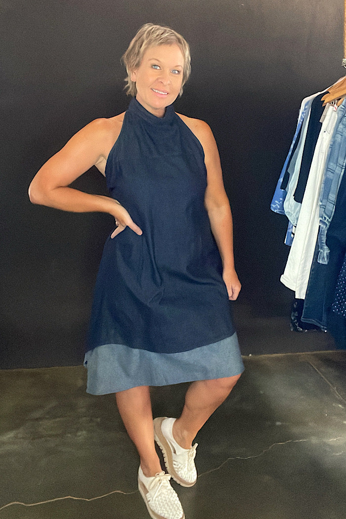 UPCYCLED SHIRT DRESS - MONICA