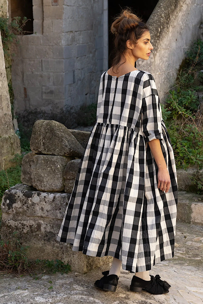 BILLY DRESS - MONOCHROME CHECK