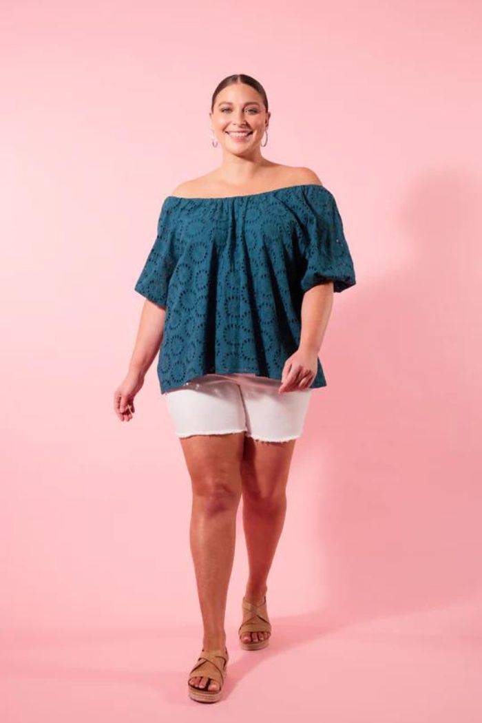 PARTERRE TOP -TEAL