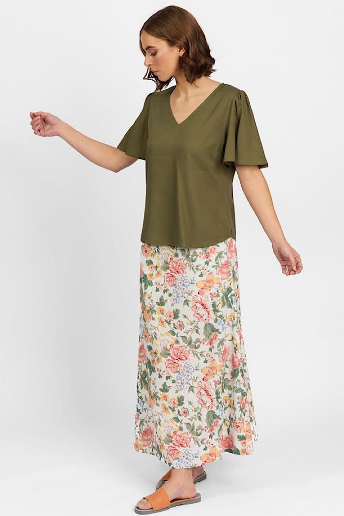 HOUR TOP - OLIVE