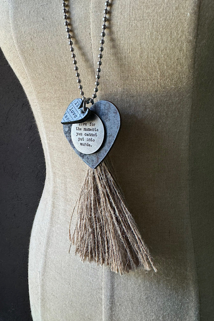 MICKELLOO TASSEL & CHARM NECKLACE - UNFORGETTABLE MOMENTS