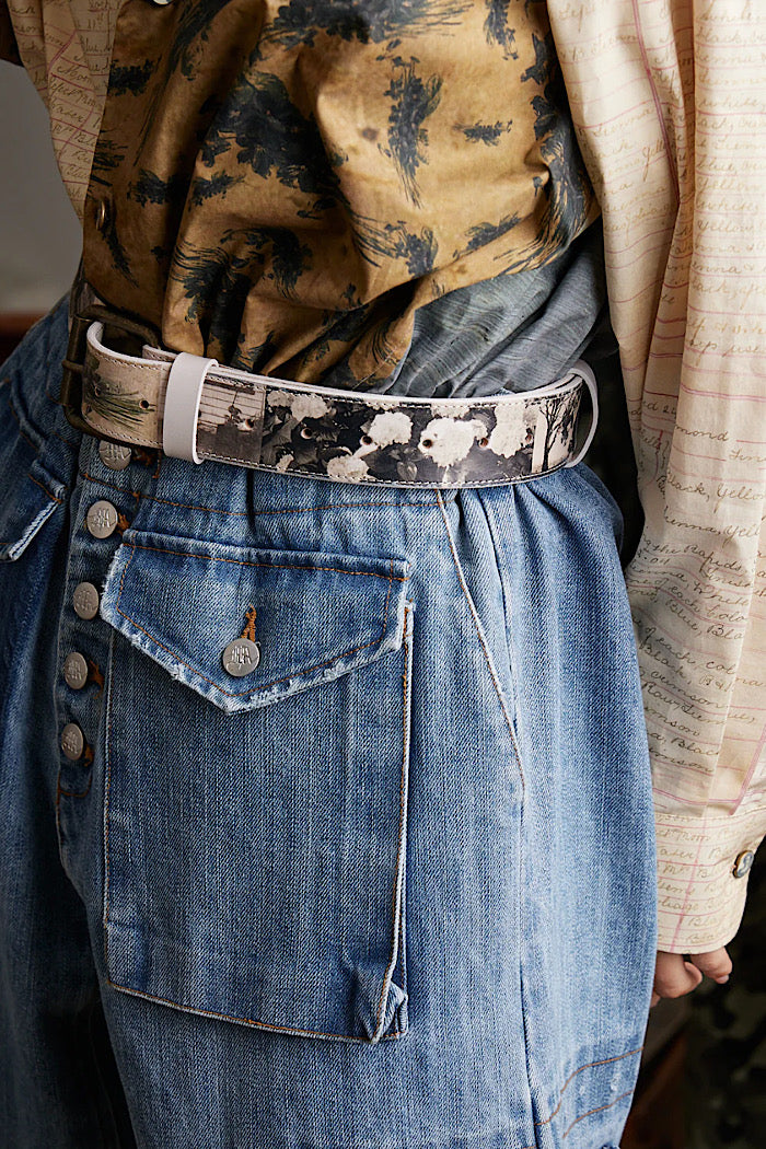 CIRCULAR BY MAUD DAINTY ARTWORKS BELT - BRASS BUCKLE