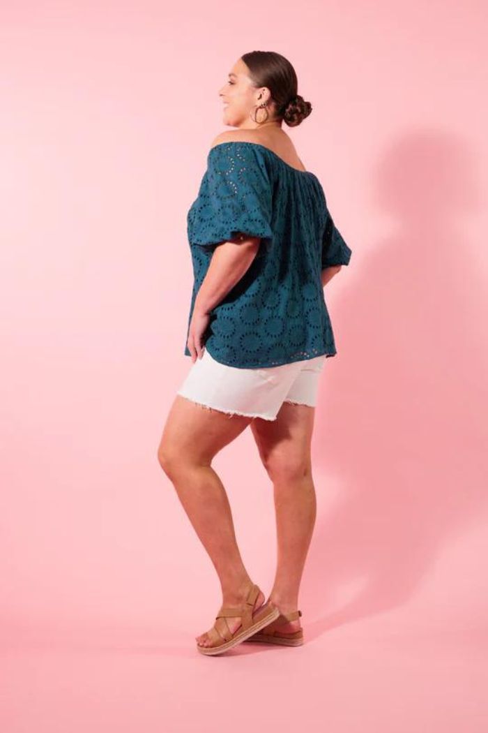 PARTERRE TOP -TEAL