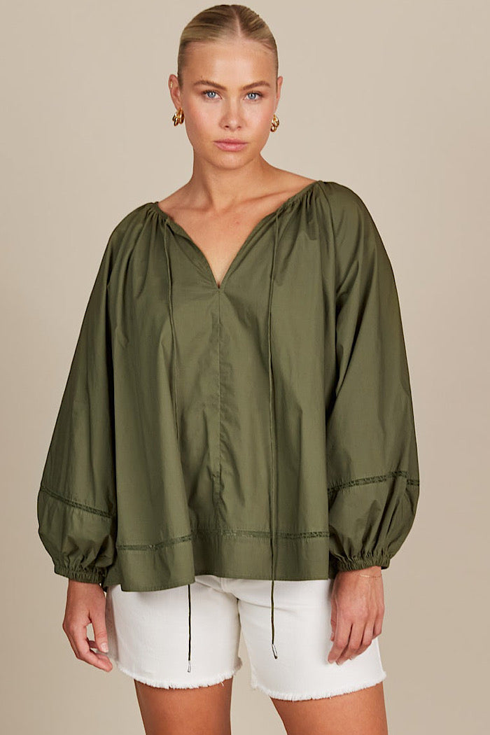 REMI BLOUSE - OLIVE