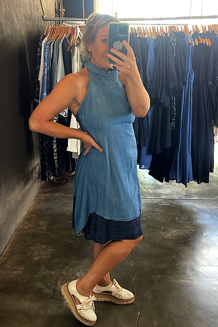 UPCYCLED SHIRT DRESS - MADELINE