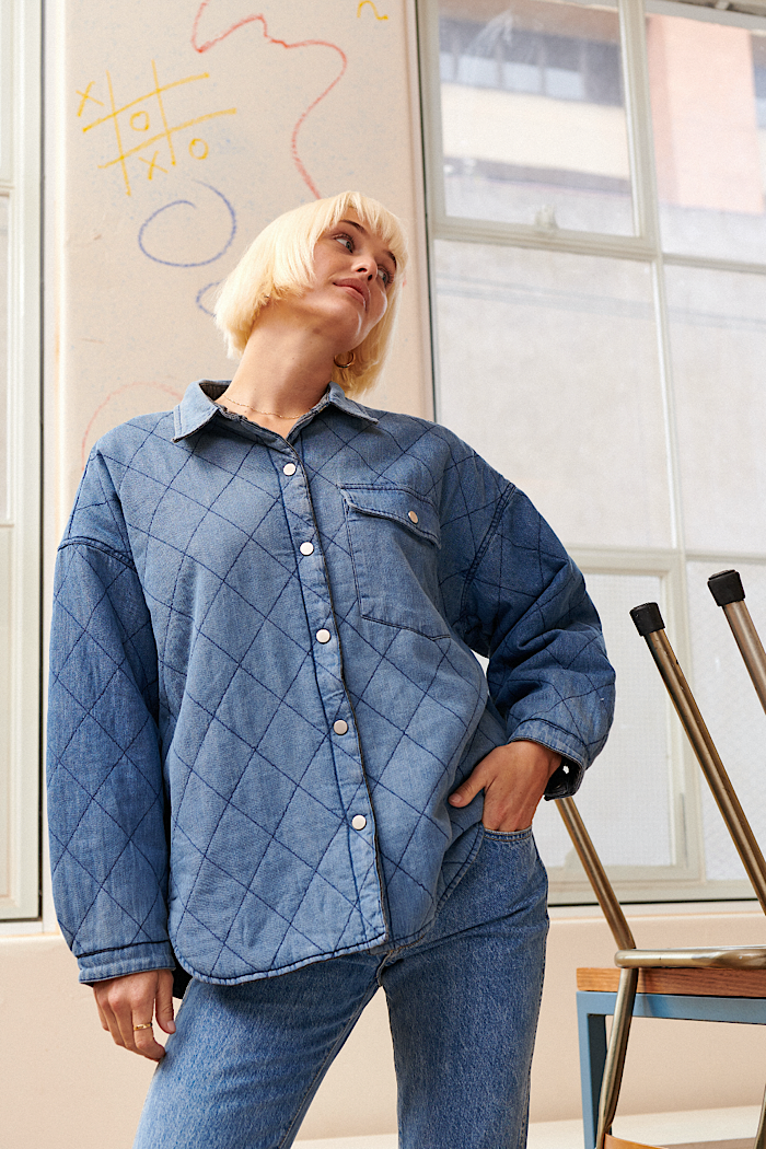 CARTER QUILTED  REVERSIBLE JACKET - FINAL CLEARANCE