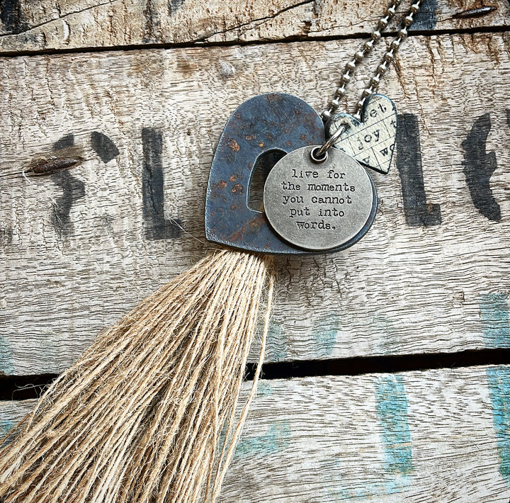 MICKELLOO TASSEL & CHARM NECKLACE - UNFORGETTABLE MOMENTS