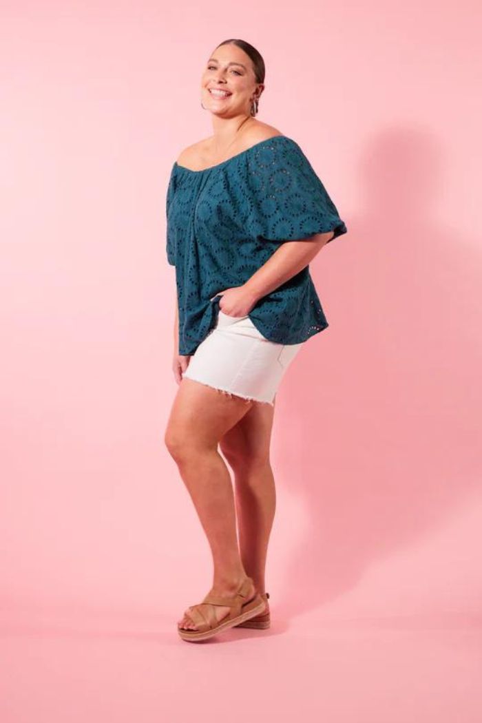 PARTERRE TOP -TEAL