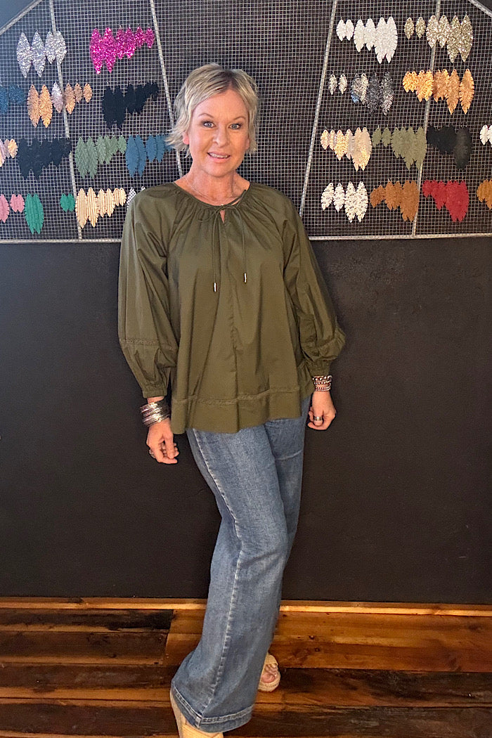 REMI BLOUSE - OLIVE