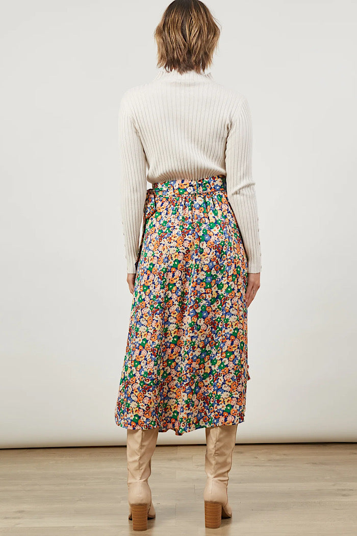 ROMANCE WRAP SKIRT - MEADOW BLOOM