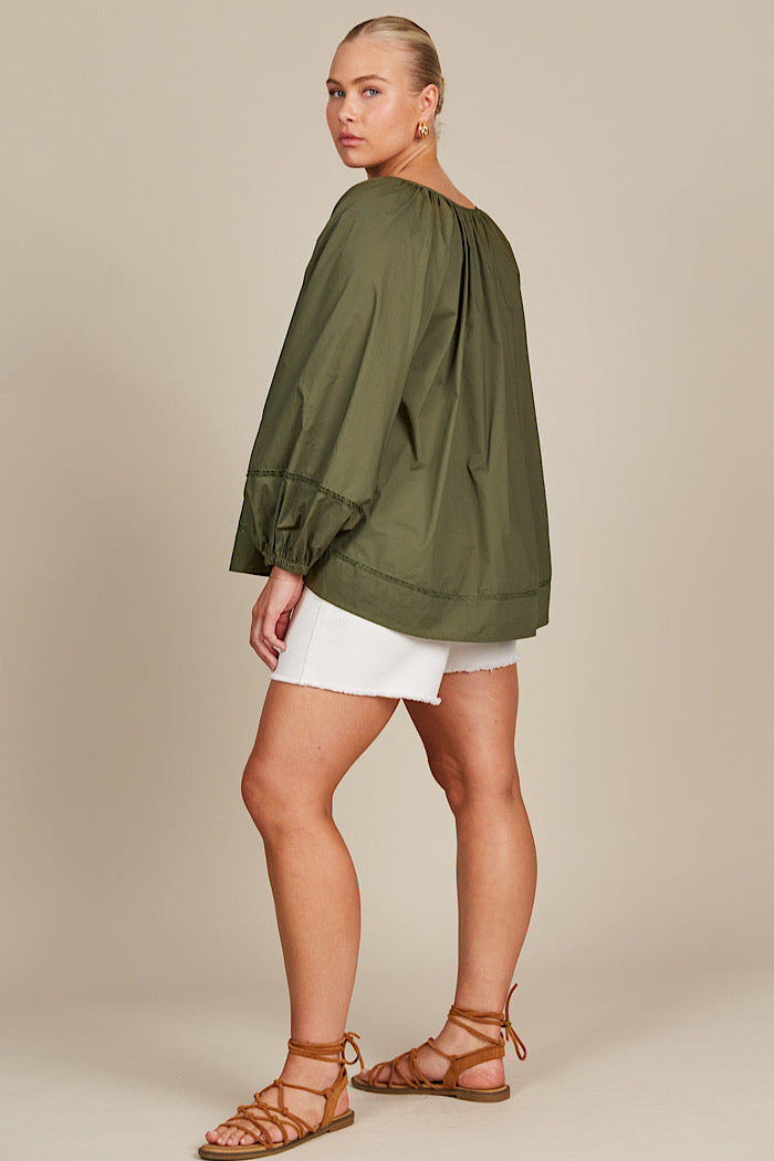 REMI BLOUSE - OLIVE