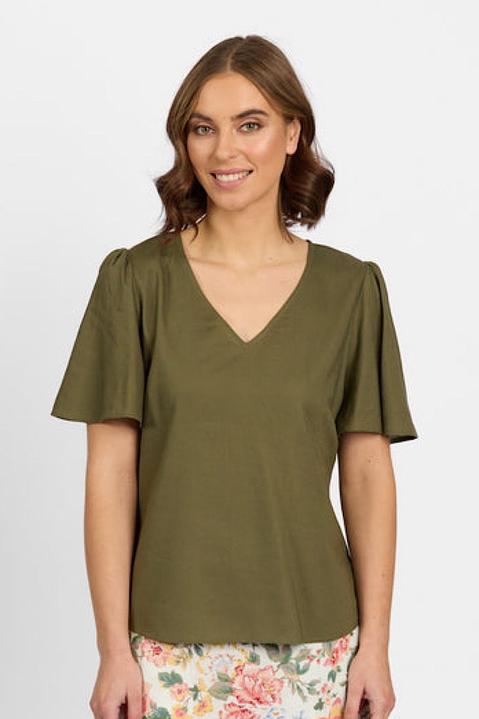 HOUR TOP - OLIVE