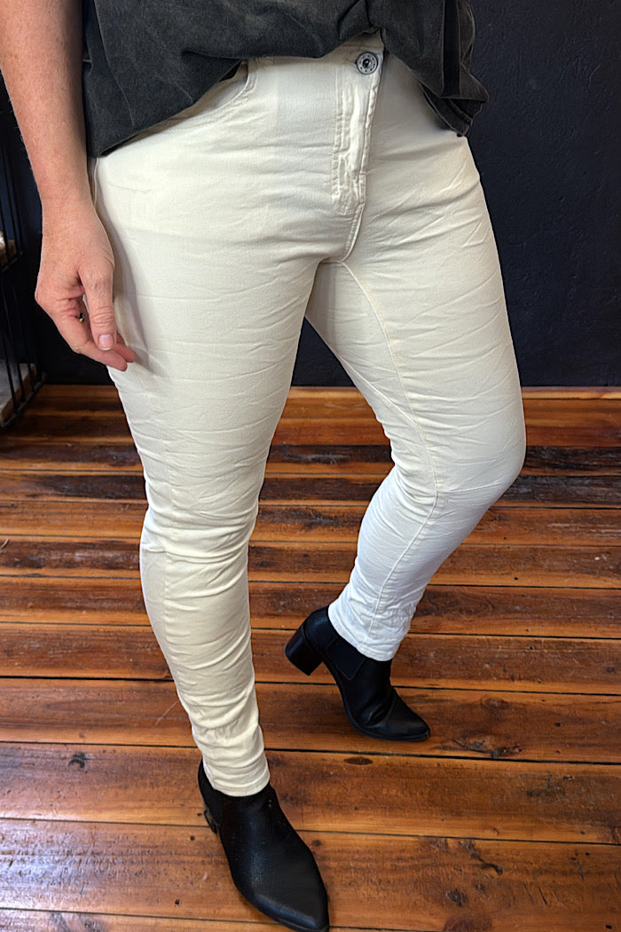 EMMA STRETCH JEANS - VANILLA