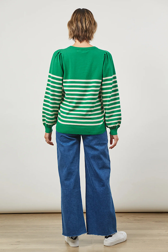 COSMO STRIPE JUMPER - MEADOW