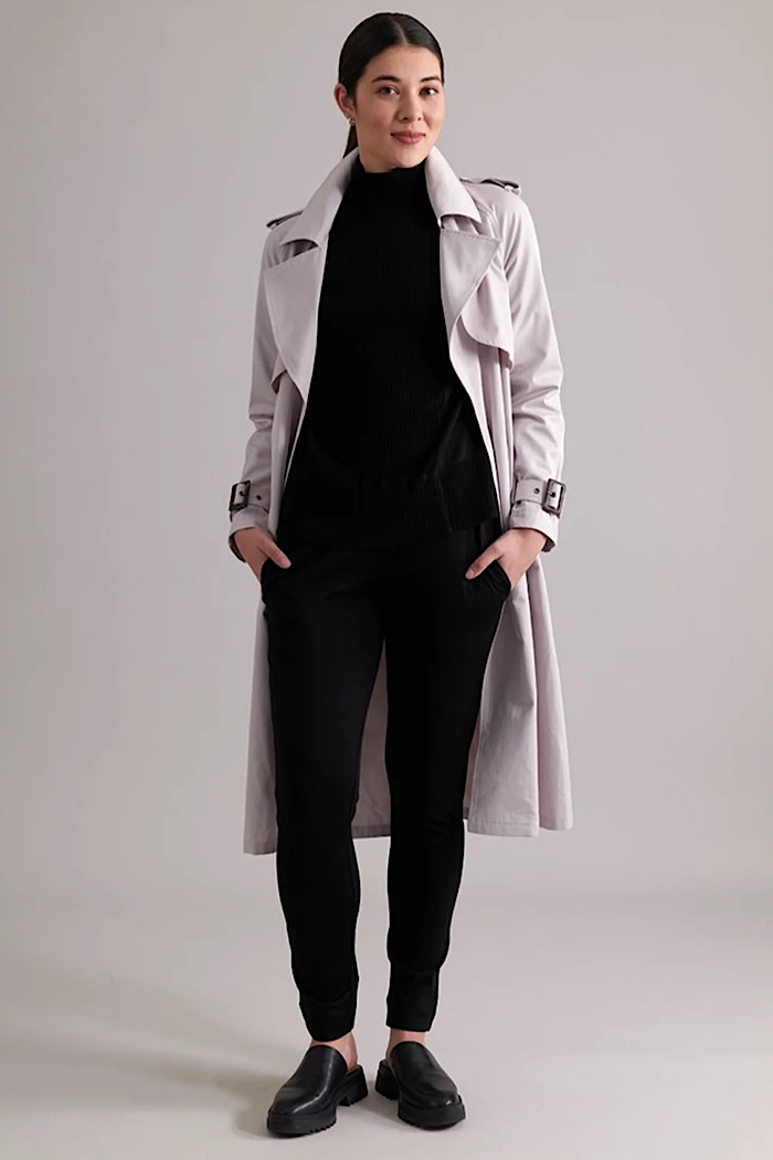 ELEMENTARY TRENCH COAT -  OYSTER - FINAL CLEARANCE