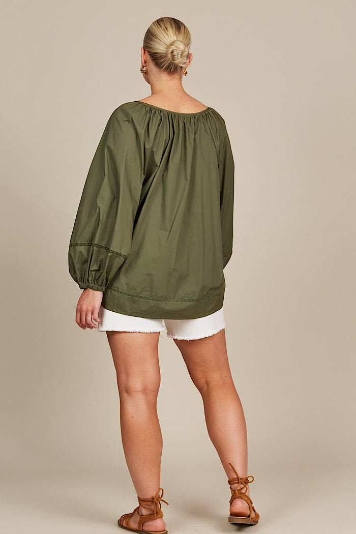 REMI BLOUSE - OLIVE