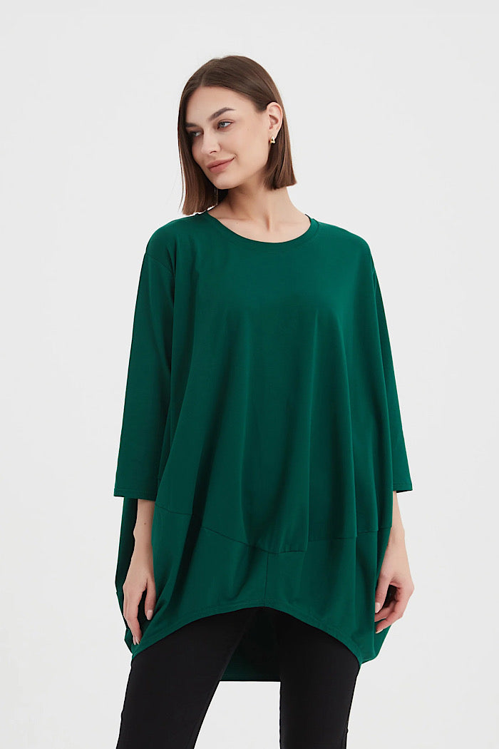 BILLOW TOP - EMERALD - FINAL CLEARANCE