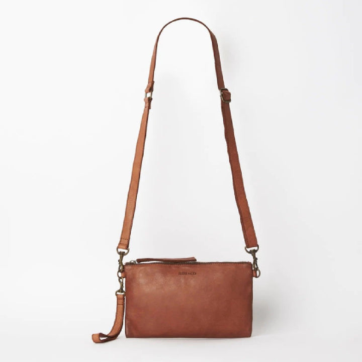 JUJU MONTEREY CROSSBODY BAG - COGNAC