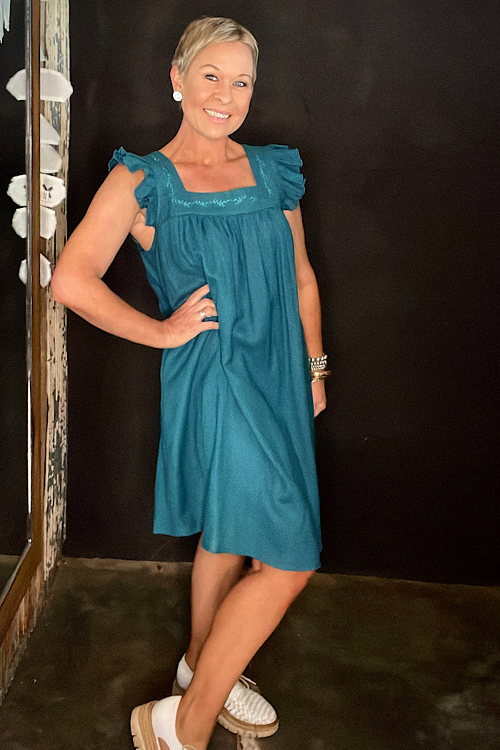 GALA DRESS - TEAL