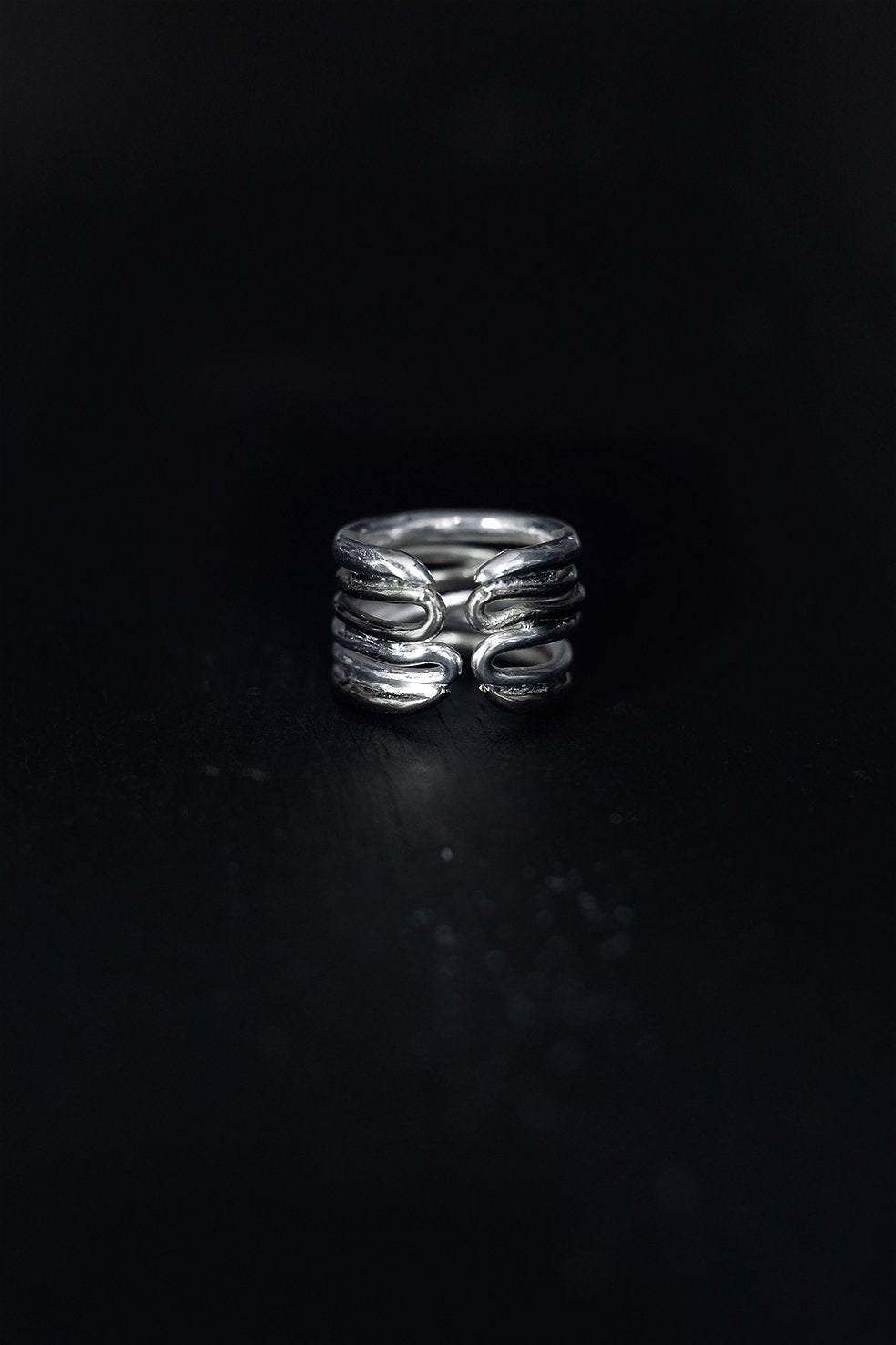 STERLING SILVER SOLID WRAP RING