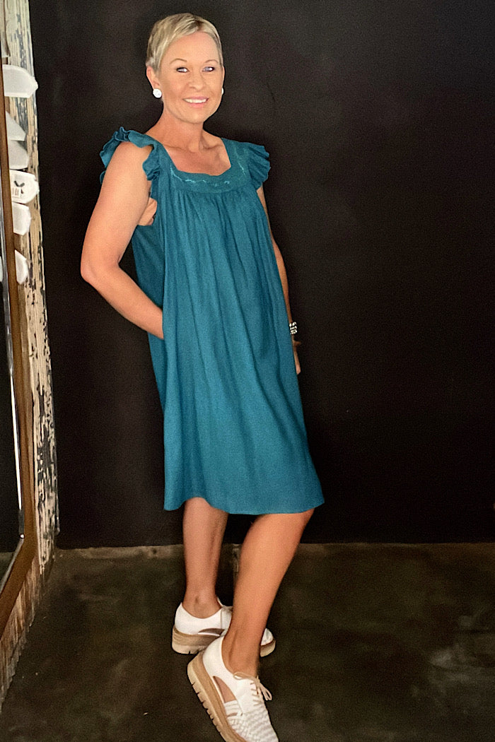 GALA DRESS - TEAL