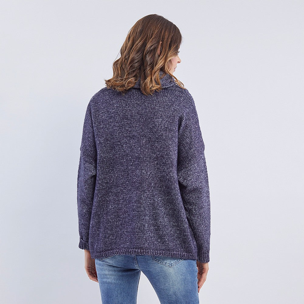 EMBRACE ME TEXTURED KNIT - INDIGO - FINAL CLEARANCE