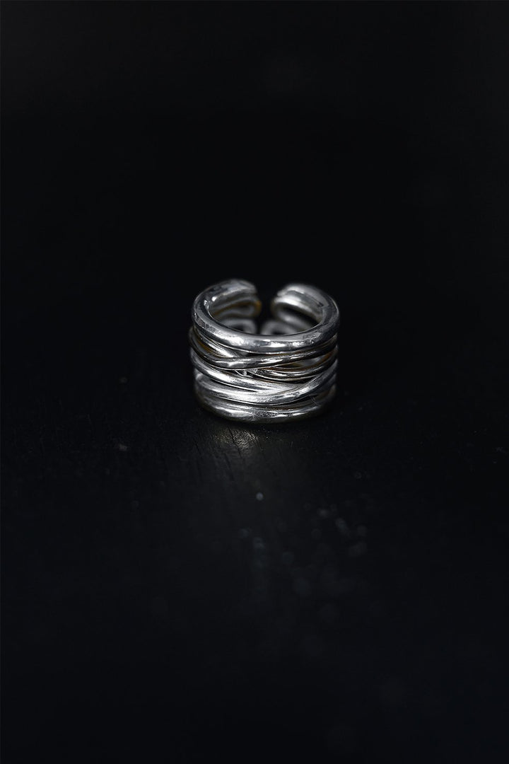 STERLING SILVER SOLID WRAP RING