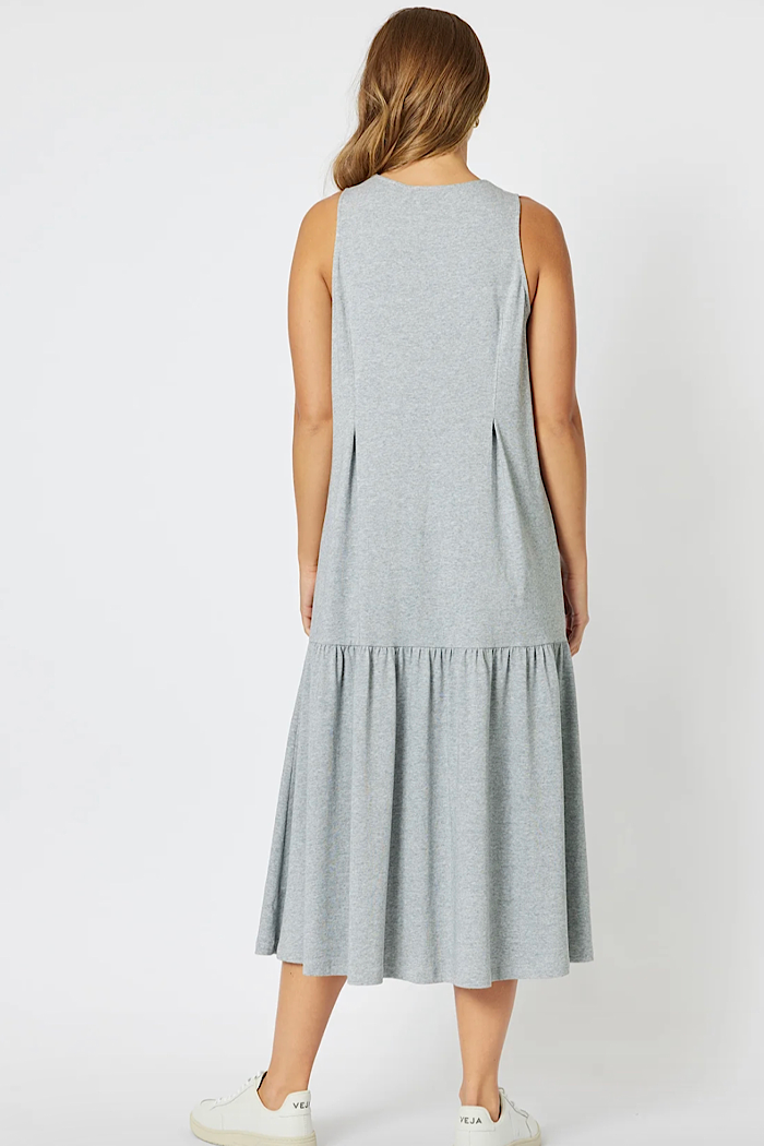 VEUVE DRESS - GREY MARLE