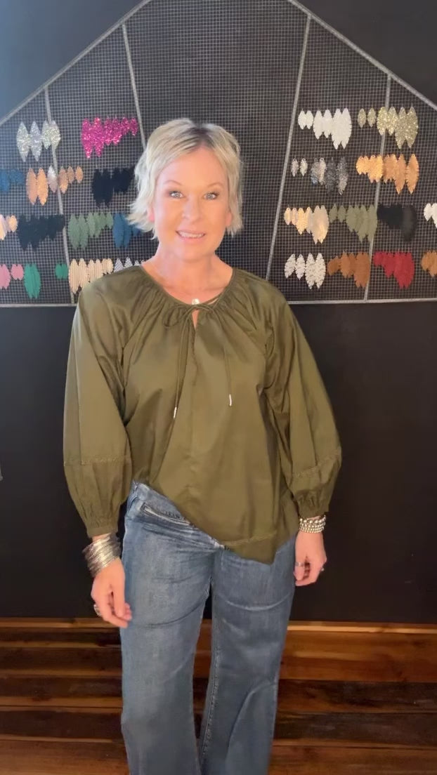 REMI BLOUSE - OLIVE