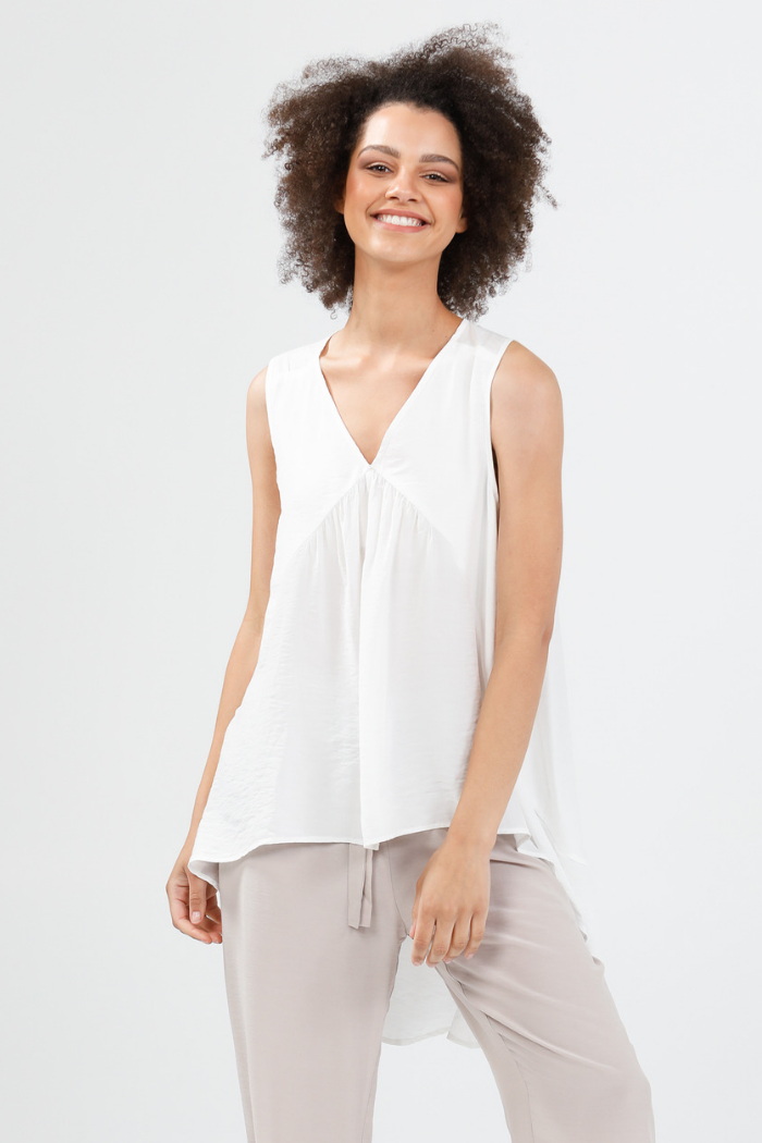 RAMBLES TOP - WHITE - FINAL CLEARANCE