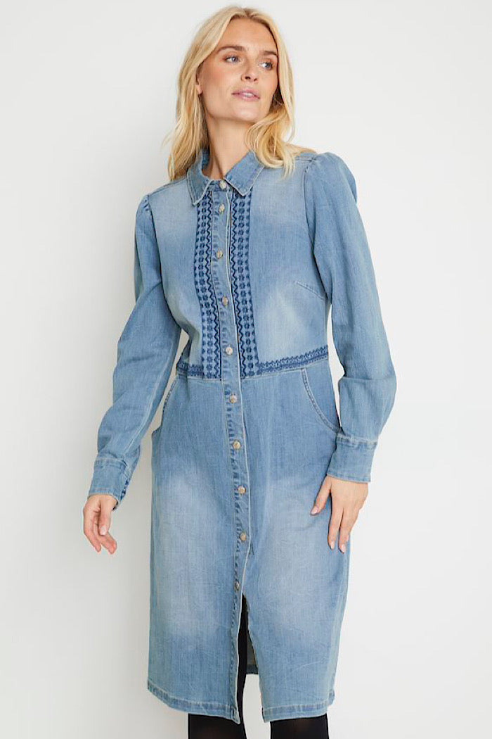 ROSITA DENIM DRESS - FINAL CLEARANCE