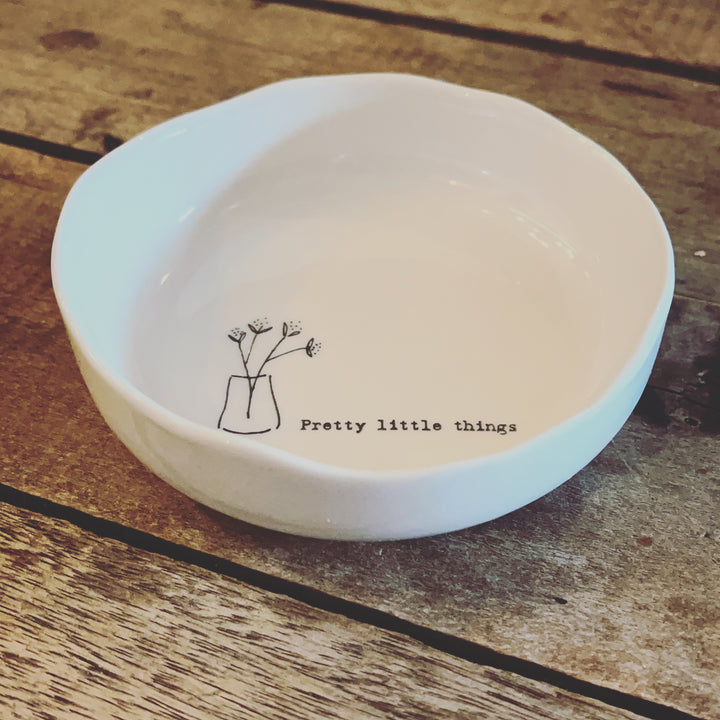 PORCELAIN TRINKET DISH -  PRETTY LITTLE THINGS