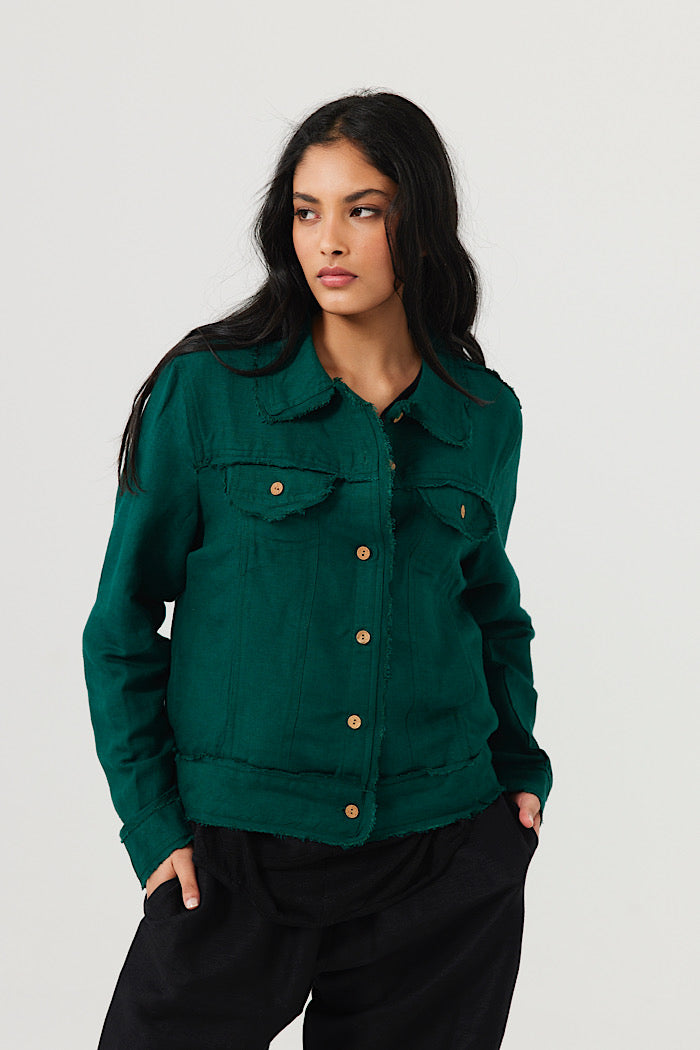 MONZA JACKET - EMERALD - FINAL CLEARANCE