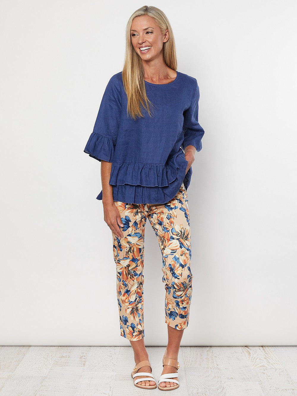 FRILLED HEM TOP - FINAL CLEARANCE