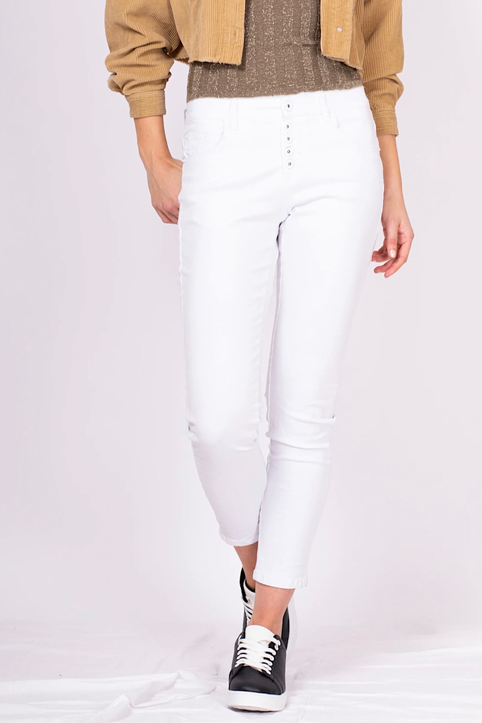 WHITE PALMDALE BOYFRIEND JEANS