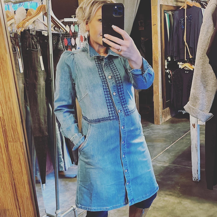 ROSITA DENIM DRESS - FINAL CLEARANCE