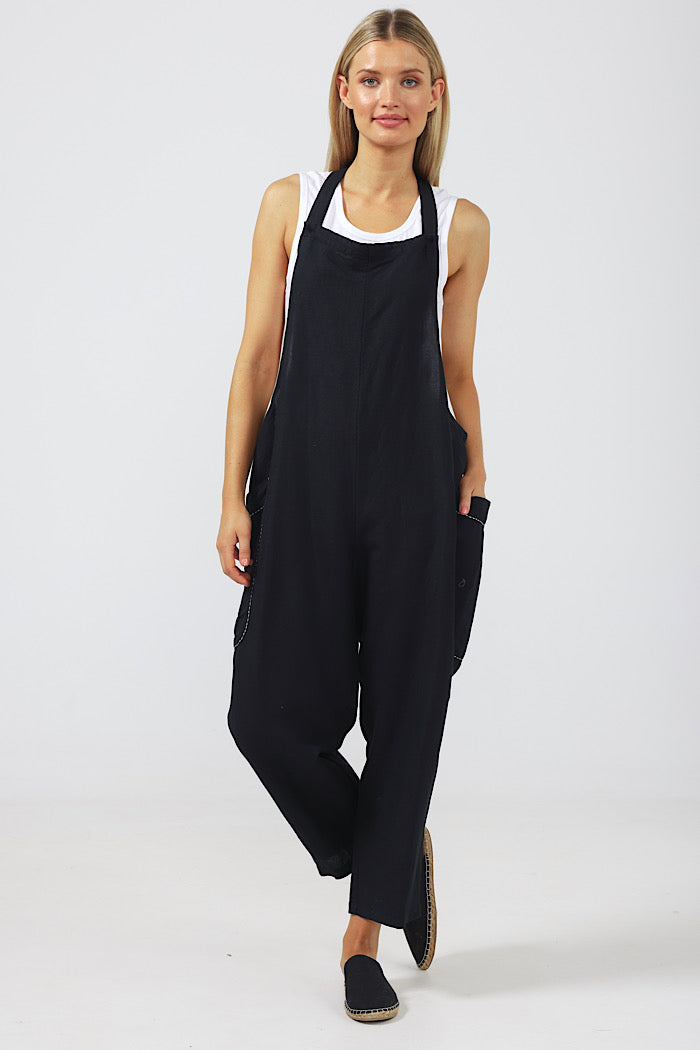 COLMAR OVERALLS - BLACK