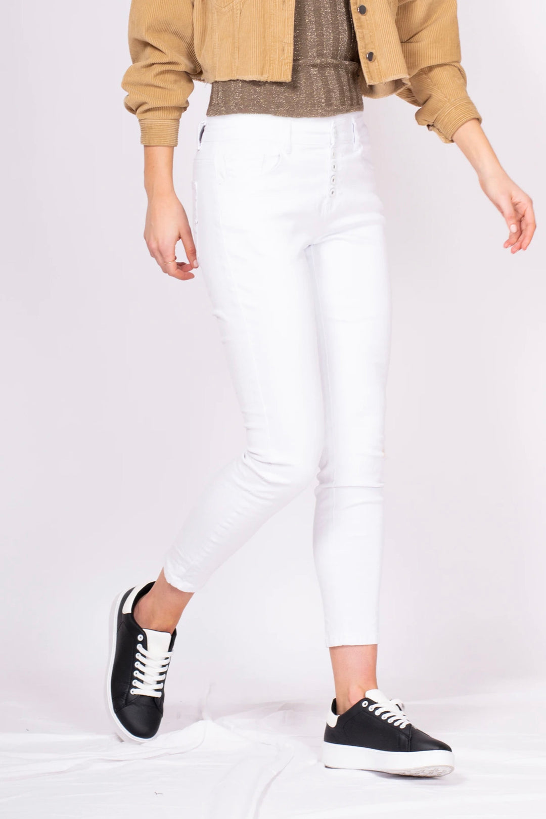 WHITE PALMDALE BOYFRIEND JEANS